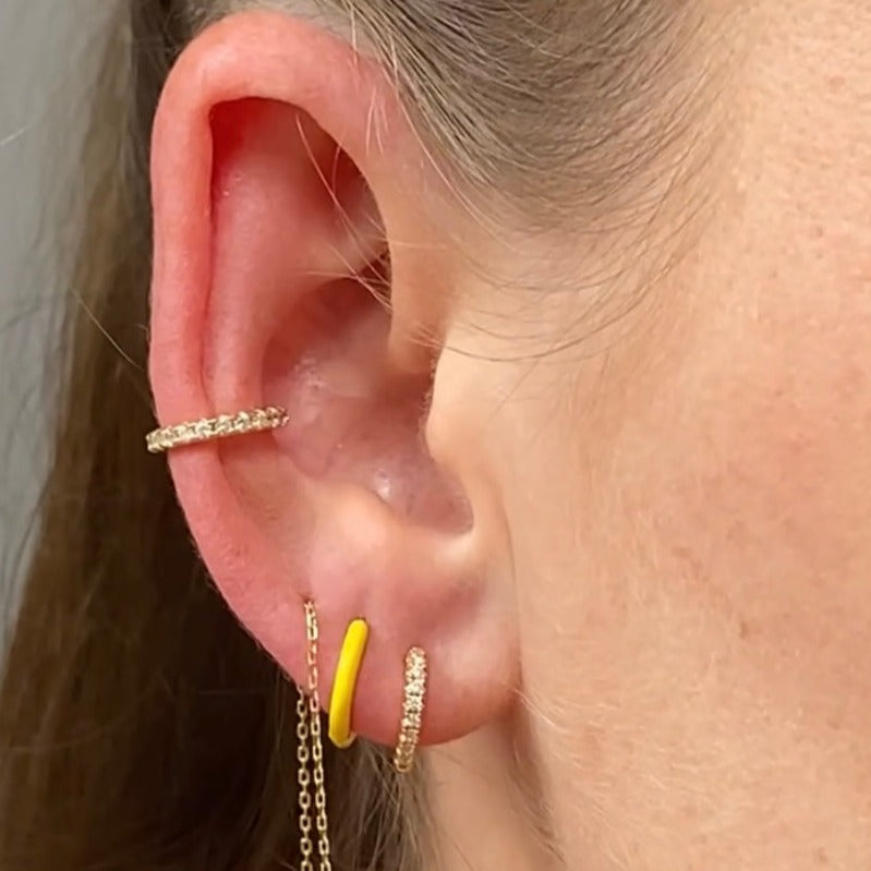 Yellow Enamel Huggies