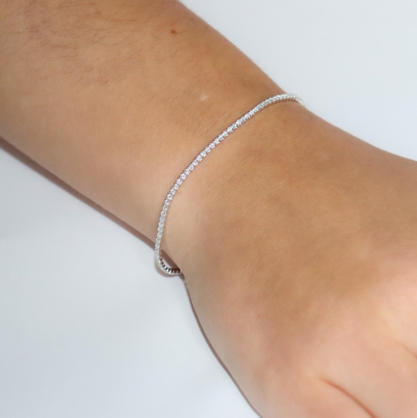 Tennis Bracelet in Silver