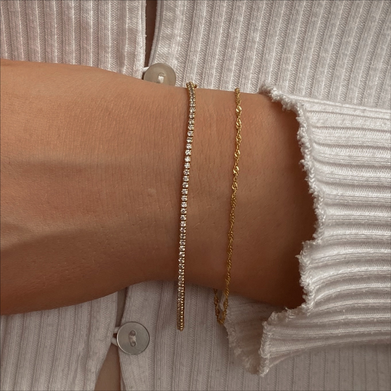 Tennis Bracelet in Gold