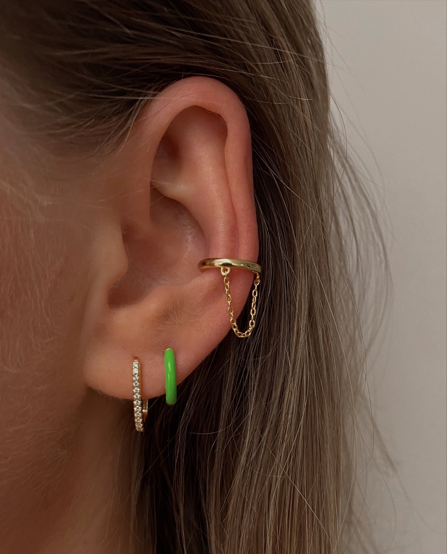 Tiny Oval Hoop