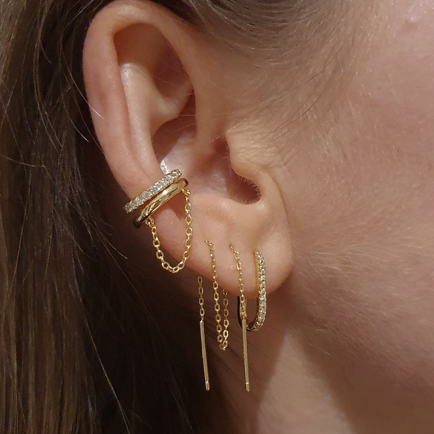 Tiny Oval Hoop